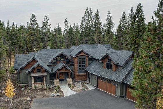 Exterior - Front Elevation 6 for Craftsman House Plan #892-28 - 4 bed, 5.5 bath