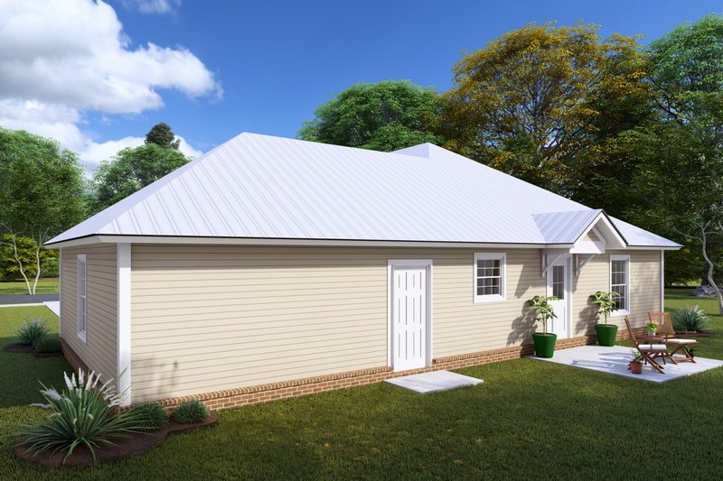 Home Plan - Exterior - Rear Elevation for Traditional House Plan #20-1888 - 3 bed, 2 bath