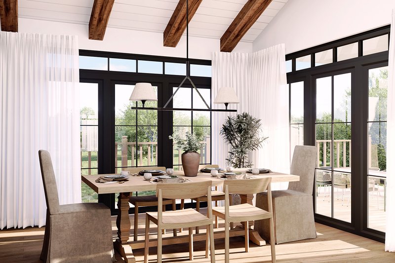 Dream House Plan - Interior - Dining Room for Craftsman House Plan #23-2893 - 1 bed, 1.5 bath