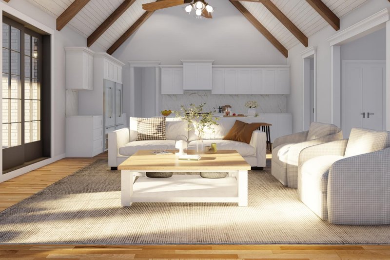 Home Plan - Interior - Family Room for European House Plan #923-80 - 3 bed, 2.5 bath