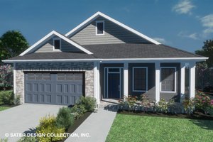 Country Exterior - Front Elevation Plan #930-514