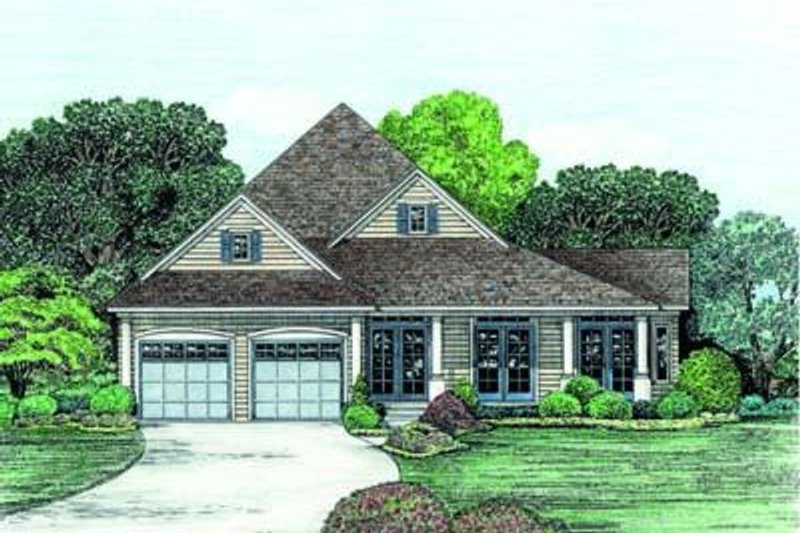 Home Plan - Traditional Exterior - Front Elevation Plan #20-769