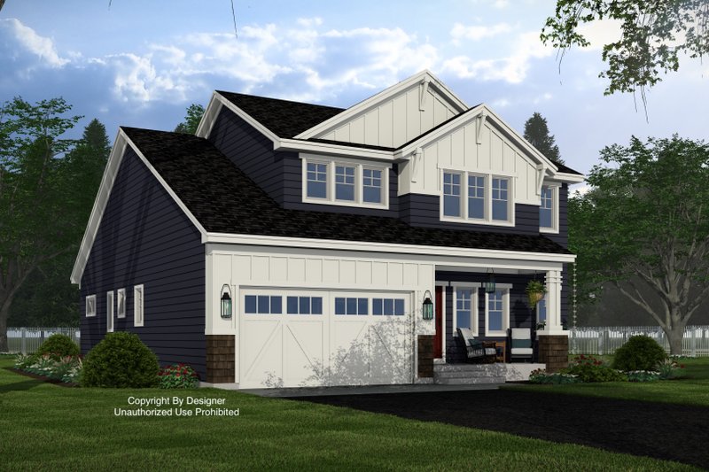 Home Plan - Exterior - Front Elevation 5 for Craftsman House Plan #51-1556 - 4 bed, 4.5 bath