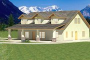 Traditional Style House Plan - 1 Beds 2.5 Baths 2576 Sq/Ft Plan #117-566 