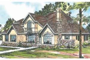 Exterior - Front Elevation Plan #124-266