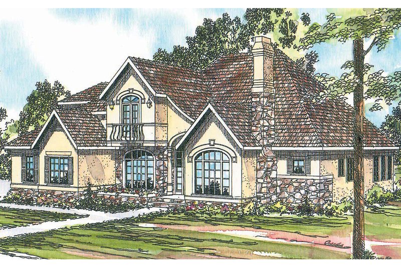 Dream House Plan - Exterior - Front Elevation Plan #124-266