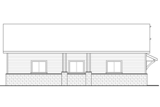 Exterior - Other Elevation for Traditional House Plan #124-1070, 0 bath