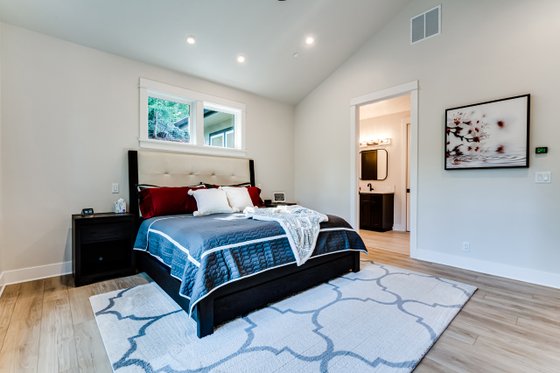 Interior - Master Bedroom 1 for Craftsman House Plan #124-1256 - 2 bed, 2 bath