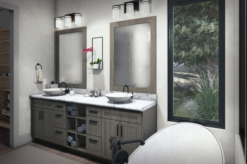 House Blueprint - Interior - Master Bathroom for Contemporary House Plan #120-293 - 3 bed, 3 bath