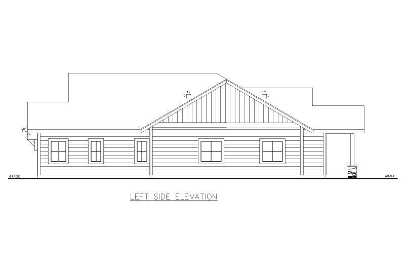 Dream House Plan - Exterior - Other Elevation for Craftsman House Plan #117-1012 - 2 bed, 2.5 bath