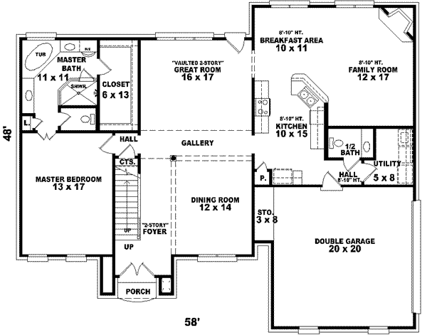 European Floor Plan - Main Floor Plan #81-903