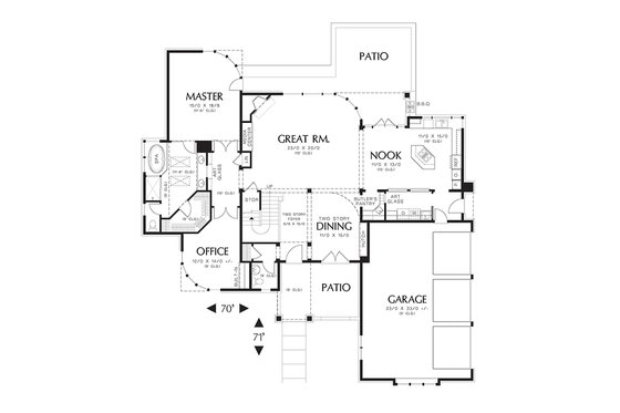 3200 square foot 3 bedroom 3 and half contemporary house plan