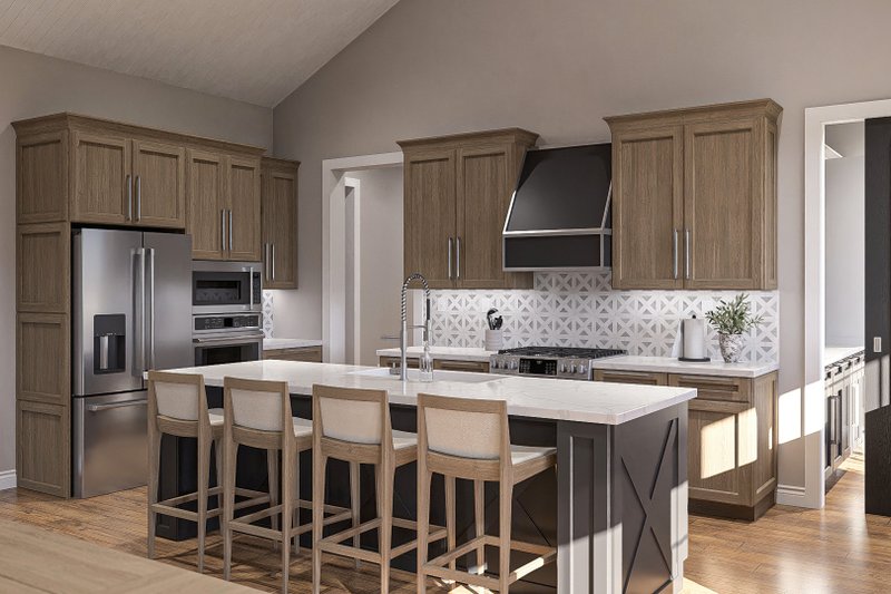 Home Plan - Interior - Kitchen 1 for Barndominium House Plan #455-384 - 3 bed, 2.5 bath