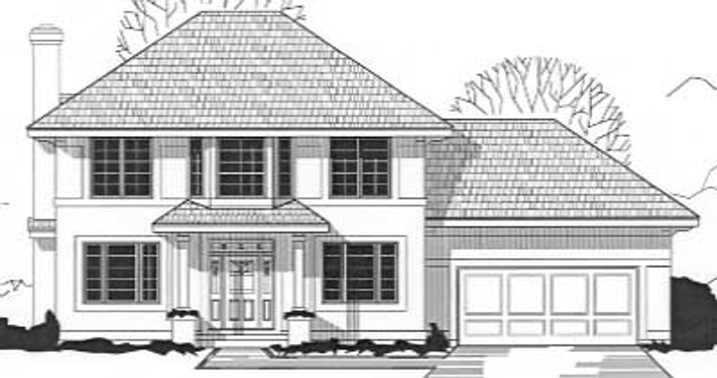 Traditional Style House Plan 3 Beds 2.5 Baths 2024 Sq/Ft Plan 67483