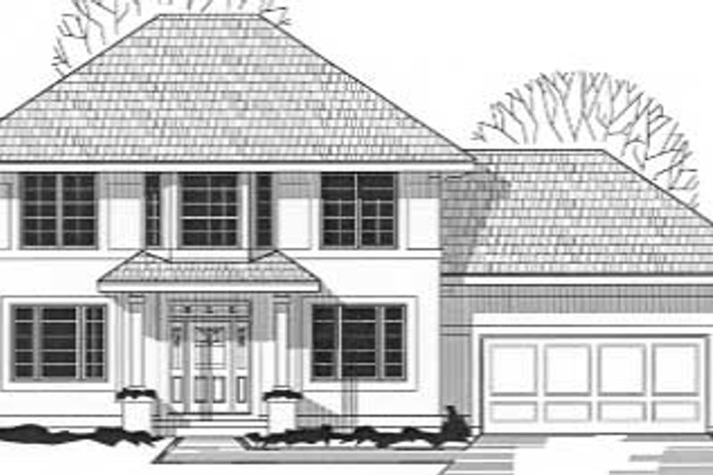 Traditional Style House Plan - 3 Beds 2.5 Baths 2024 Sq/Ft Plan #67-483