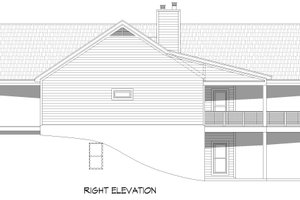 Exterior - Other Elevation 1 for Southern House Plan #932-955 - 5 bed, 3 bath