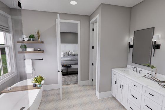 Interior - Master Bathroom for Farmhouse House Plan #51-1251 - 3 bed, 3.5 bath
