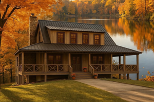 House Design - Country Exterior - Front Elevation Plan #17-3428