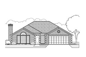Traditional Exterior - Front Elevation Plan #65-108