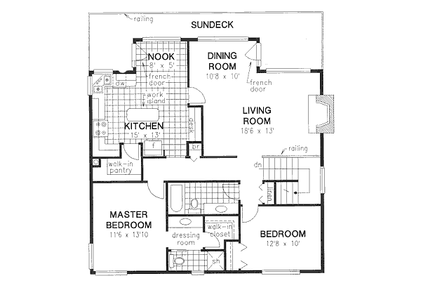 Dream House Plan - Traditional Floor Plan - Main Floor Plan #18-9036