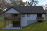 Traditional Style House Plan - 2 Beds 2 Baths 1496 Sq/Ft Plan #1060-409 Exterior 