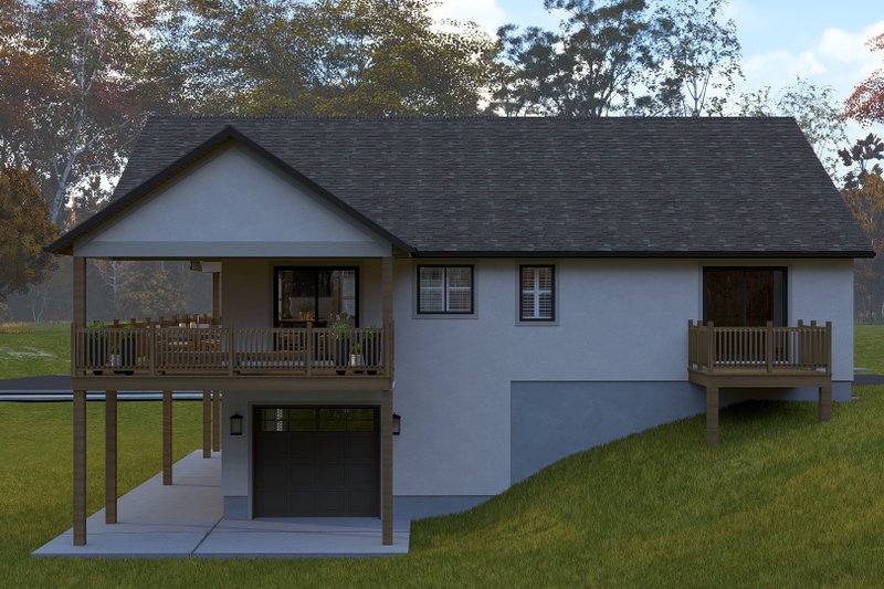 House Plan Design - Exterior - Rear Elevation for Traditional House Plan #1060-409 - 2 bed, 2 bath