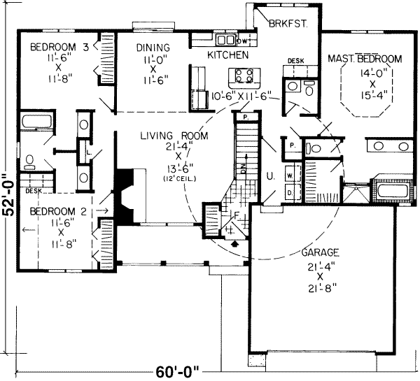 Traditional Floor Plan - Main Floor Plan #312-433