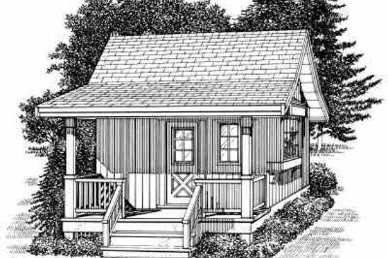 Exterior - Other Elevation for Cottage House Plan #47-639, 0 bath