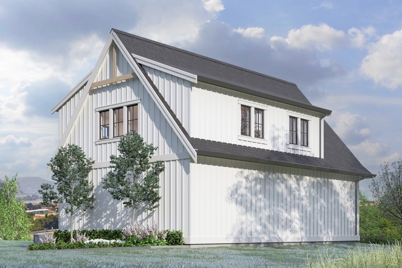 House Blueprint - Exterior - Rear Elevation 1 for Farmhouse House Plan #1114-45 - 2 bed, 1 bath