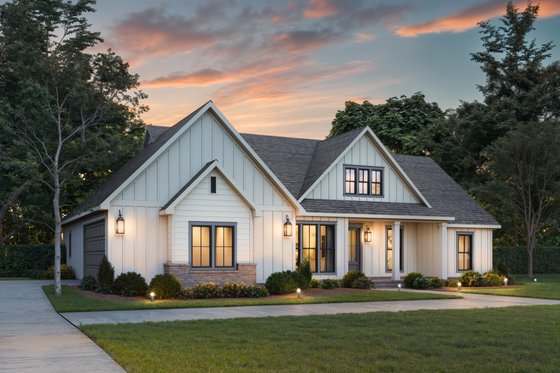 Exterior - Other Elevation for Farmhouse House Plan #1074-125 - 3 bed, 2 bath