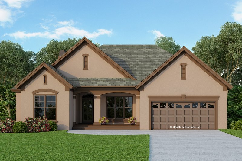 Architectural House Design - Ranch Exterior - Front Elevation Plan #929-592