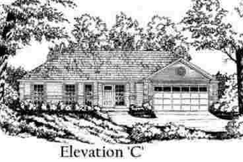 House Design - Exterior - Other Elevation 1 for Ranch House Plan #40-252 - 4 bed, 2 bath
