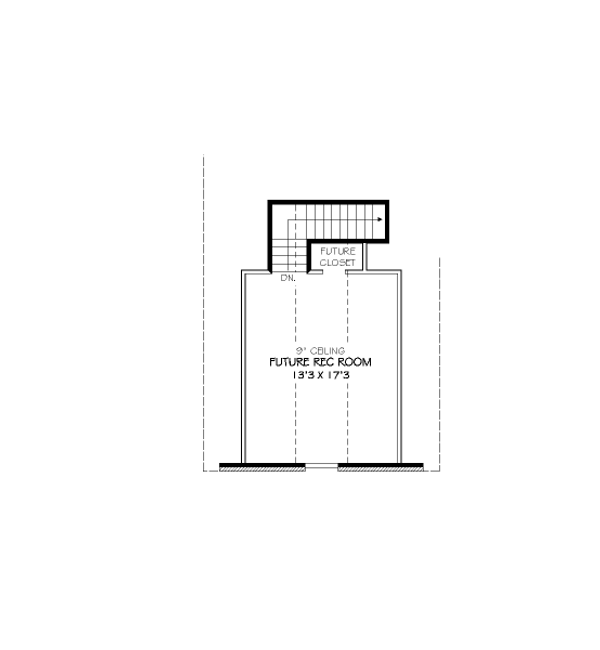 Floor Plan - Upper Floor for Traditional House Plan #424-130 - 3 bed, 2 bath