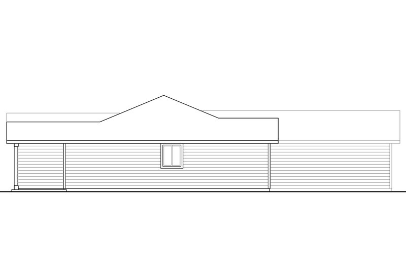 House Plan Design - Exterior - Other Elevation for Traditional House Plan #124-1009 - 4 bed, 2 bath