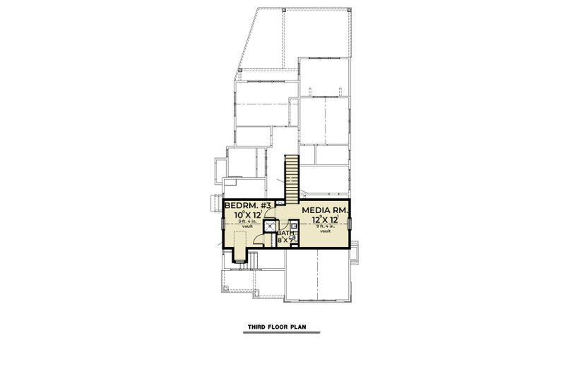 Dream House Plan - Floor Plan - Lower Floor for Farmhouse House Plan #1070-112 - 5 bed, 5.5 bath