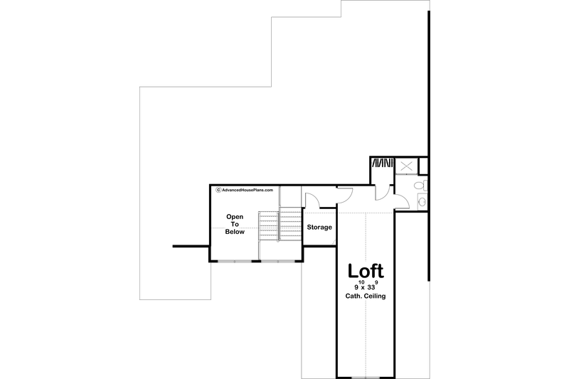 House Design - Floor Plan - Upper Floor for Farmhouse House Plan #455-303 - 3 bed, 2.5 bath
