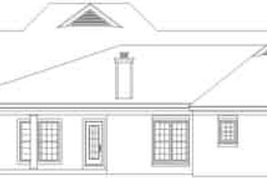 Exterior - Rear Elevation for Traditional House Plan #81-601 - 3 bed, 2 bath