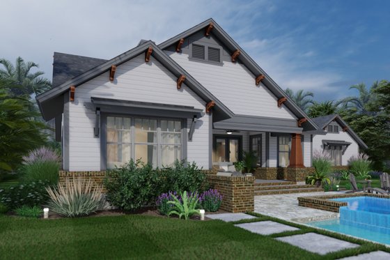 Exterior - Other Elevation 6 for Cottage House Plan #120-278 - 3 bed, 2 bath