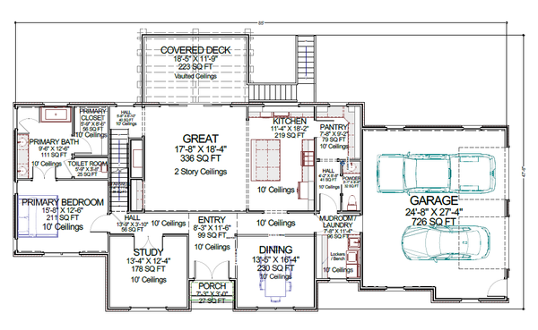 European Floor Plan - Main Floor Plan #1116-2