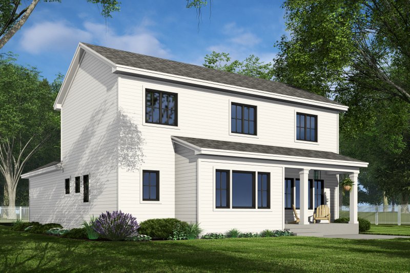 House Design - Exterior - Rear Elevation 1 for Farmhouse House Plan #51-1360 - 4 bed, 3.5 bath
