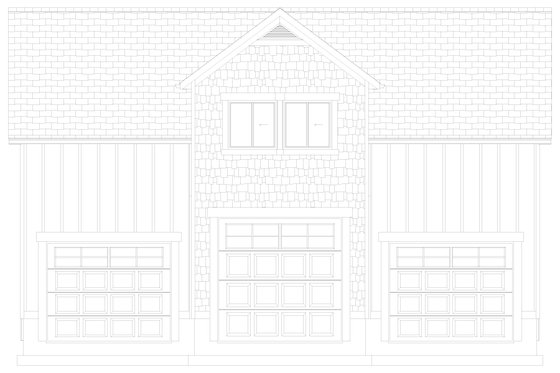 Exterior - Front Elevation 5 for Farmhouse House Plan #1060-110 - 1 bed, 1.5 bath