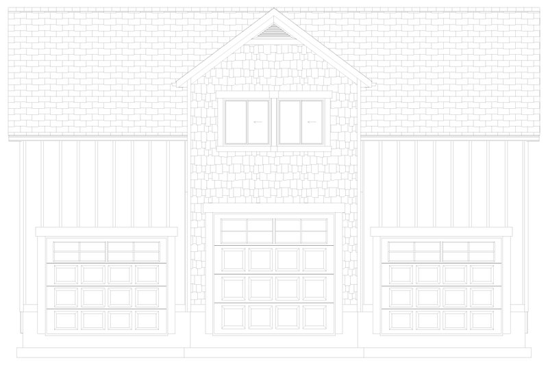 Home Plan - Exterior - Front Elevation 5 for Farmhouse House Plan #1060-110 - 1 bed, 1.5 bath