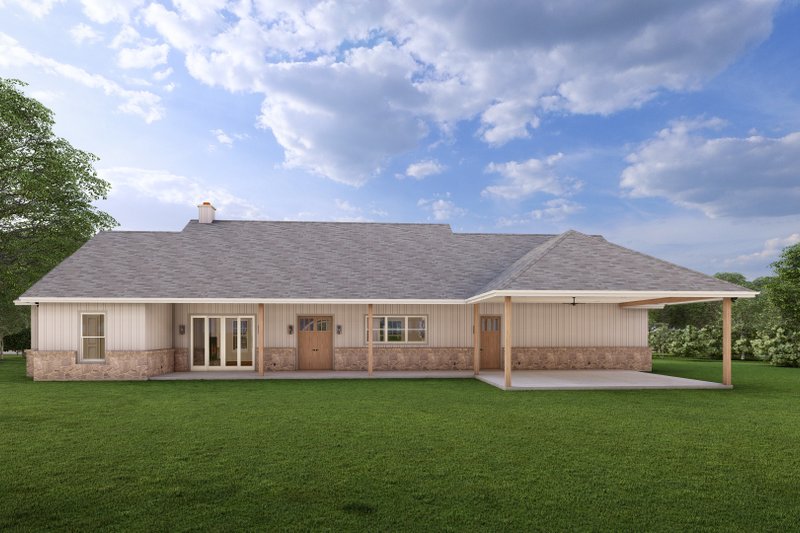 House Design - Exterior - Rear Elevation for Country House Plan #1127-6 - 3 bed, 2.5 bath