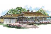 Country Style House Plan - 3 Beds 2 Baths 1541 Sq/Ft Plan #47-186 