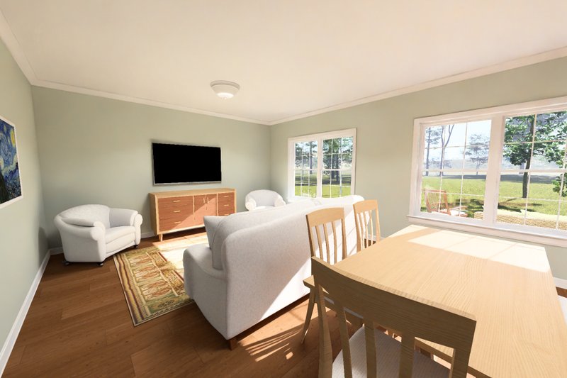 Architectural House Design - Interior - Family Room 1 for Modern House Plan #513-2469 - 3 bed, 2 bath