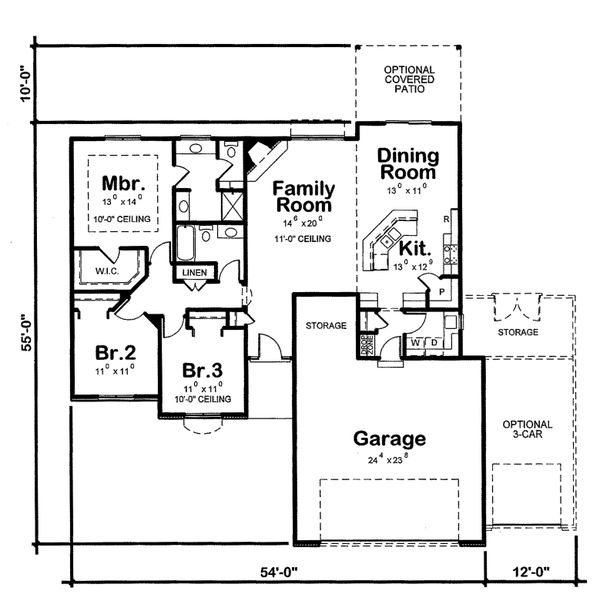 Home Plan - European Floor Plan - Main Floor Plan #20-2072
