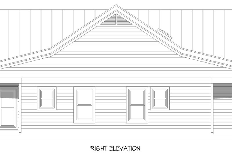 House Plan Design - Exterior - Other Elevation 1 for Country House Plan #932-1303 - 2 bed, 2 bath