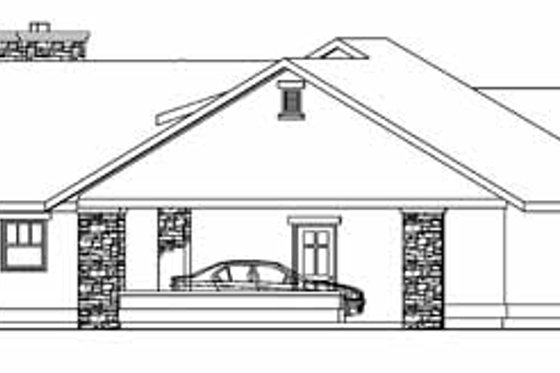 Exterior - Other Elevation 1 for Ranch House Plan #124-705 - 2 bed, 2.5 bath
