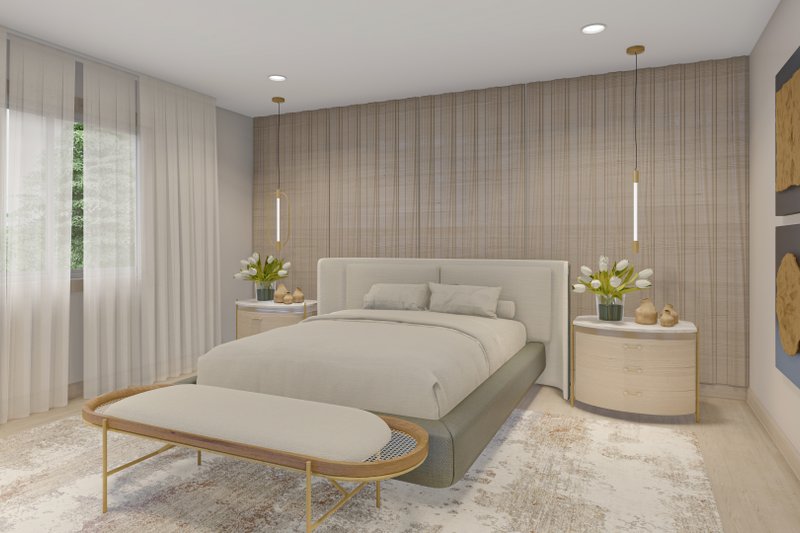 Architectural House Design - Interior - Master Bedroom for Traditional House Plan #1060-217 - 3 bed, 2 bath