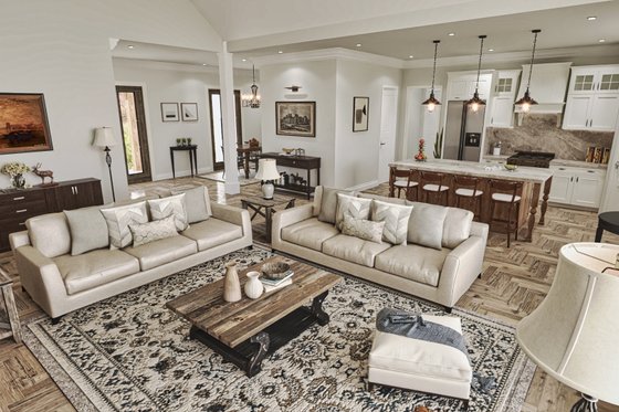 Interior - Other 1 for Ranch House Plan #54-498 - 3 bed, 2.5 bath